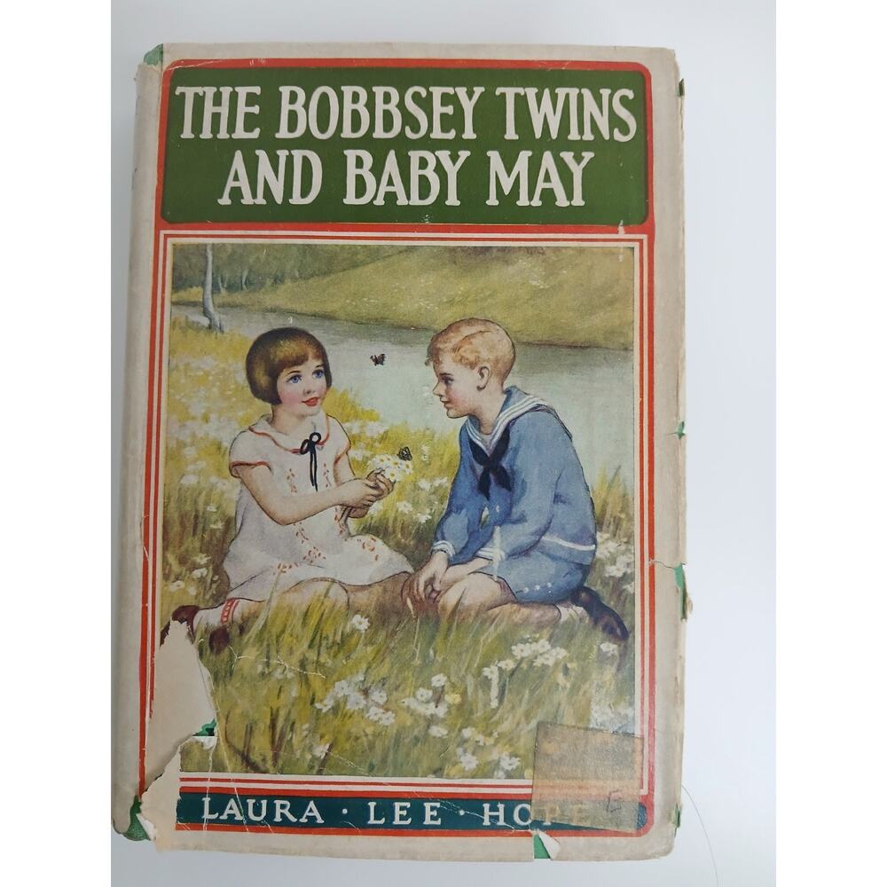 Vtg The Bobbsey Twins Books Hardcover Lot of 2 Laura Lee Hope Baby May Houseboat